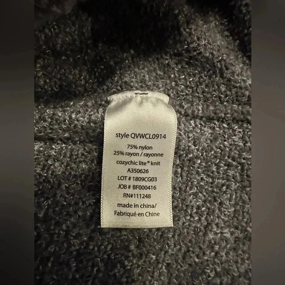 Barefoot Dreams Cozy Chic Lite pullover gray size S - Picture 6 of 7